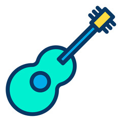 Lineal color Guitar icon