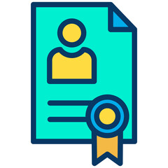 Lineal color Resume icon