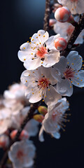 Spring's Elegance: Cherry Blossom in Full Bloom,blossom in spring,cherry blossom on a branch
