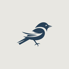 鳥をシンボリックに用いたベクター画像