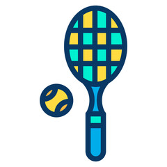 Lineal color Tennis icon