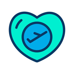 Lineal color Love Travel icon