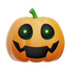 Halloween Pumpkin 3D Icon Illustrations