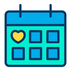 Lineal color Education Calendar icon