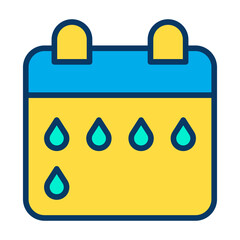 Lineal color Period time icon