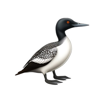 recommend clip art: Common Loon isolated on transparent background