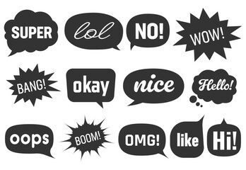 Doodle speech bubbles