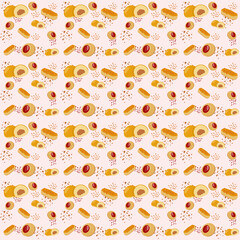Biscuits Seamless Pattern vector