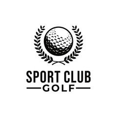golf vector graphic template illustration for sport club.