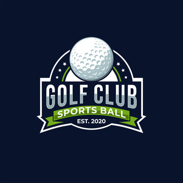 golf badge vector illustration sport graphic template in emblem style