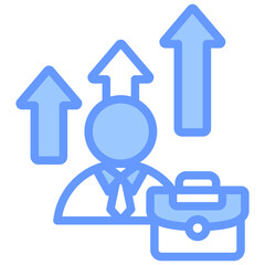 Career Promotion Blue Icon