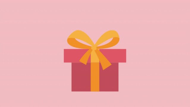 Set of different color ribbon bows on Gifts flat design vector animation for greeting decorate holidays merry Christmas, Happy New Year, Happy Birthday, Valentine's and Wedding ceremony.