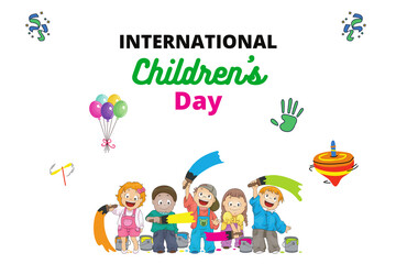 Obraz na płótnie Canvas international children day