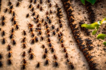 ants on the ground