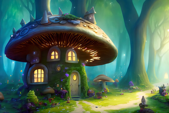 キノコの家」の写真素材 | 147,008件の無料イラスト画像 | Adobe Stock