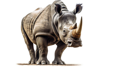 a Rhinoceros isolated on white background.