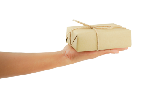 hand holding to someone isolated on white background with clipping path.