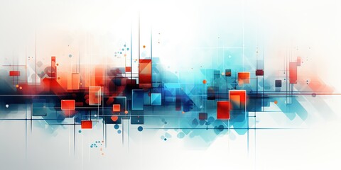 Obraz premium Abstract background. Geometric art design. Modern. Futuristic technology concept. Suit for poster, cover, banner, brochure, website, abstract with vibrant colors and textures