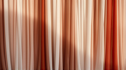 Obraz premium a brown, abstract background with black and white striped curtains