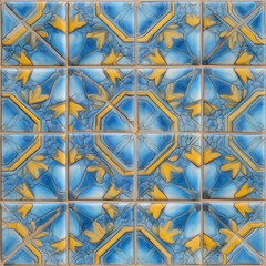 European tile repeat pattern