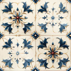 European tile repeat pattern