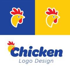 Chicken Rooster Logo Vector Design.