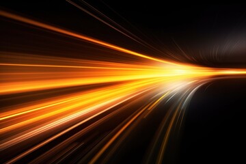 Abstract image of speed motion light on a dark background