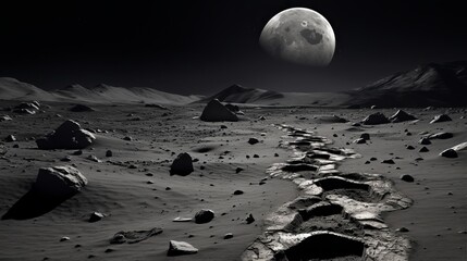 otherworldly discovery: alien footprints uncovered on the moon's surface