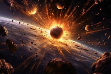 Explosive cosmic event. Generative AI