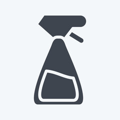 Icon Spray Bottle. suitable for Garden symbol. glyph style. simple design editable. design template vector. simple illustration