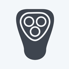 Icon Electric Shaver. suitable for Barbershop symbol. glyph style. simple design editable. design template vector. simple illustration