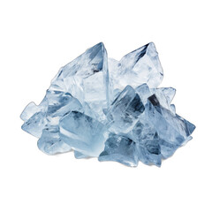 Fototapeta premium Icy crystals isolated on transparent background