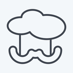 Icon Chef. suitable for education symbol. line style. simple design editable. design template vector. simple illustration