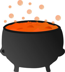  witch - autumn - cauldron, great for website, email, greeting card, presentation, postcard, book, t-shirt, sweatshirt, sticker, book, printables, sublimation, cricut, silhouet - obrazy, fototapety, plakaty
