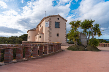Ermita de Sant Elm en Sant Feliu de Guíxols, Costa Brava, Cataluña, España 