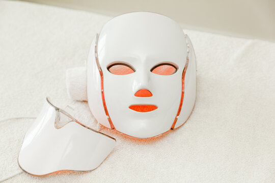 LED mask for facial rejuvenation. glows in different colors.
