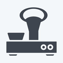 Icon Vintage Scales. suitable for education symbol. glyph style. simple design editable. design template vector. simple illustration