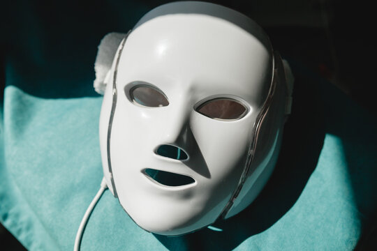 LED mask for facial rejuvenation. glows in different colors.