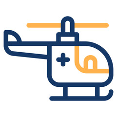 Vector Icon Helicopter, Ambulance, Emergency, Medical, Medicine