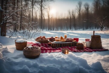 winter landscape in the park