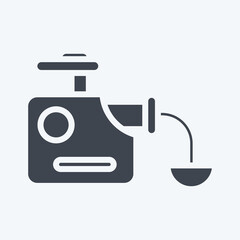 Icon Mincer. suitable for Kitchen Appliances symbol. glyph style. simple design editable. design template vector. simple illustration