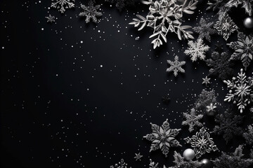 Fototapeta premium christmas background with ice crystals