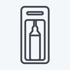 Icon Soda Machine. suitable for Kitchen Appliances symbol. line style. simple design editable. design template vector. simple illustration