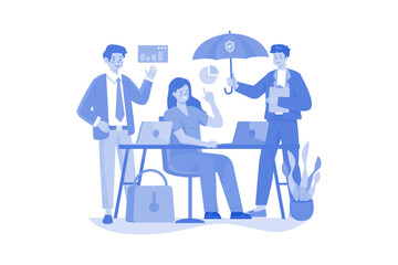 Insurance Agent advising on insurance policies and coverage options