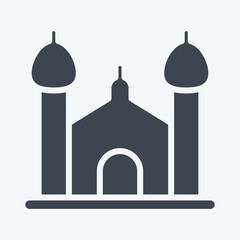 Icon Synagogue. suitable for education symbol. glyph style. simple design editable. design template vector. simple illustration