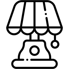Vector Icon Lamp, Floor Lamp, Bedroom Lamp, Electronics, Home Decor, Light
