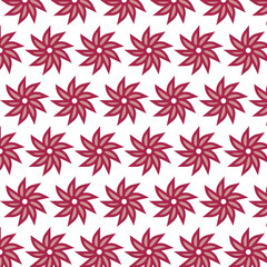 Vector flower shapes pattern and background design