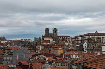 Fototapeta na wymiar A view of the city of Porto, Portugal