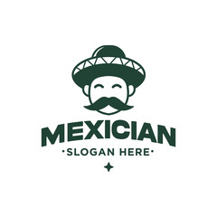 mexician people culture character / mexico person symbol logo for all company