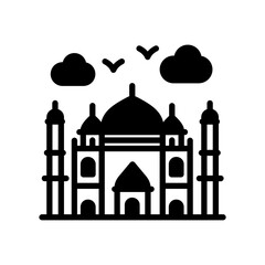 Tajmahal icon in vector. Illustration